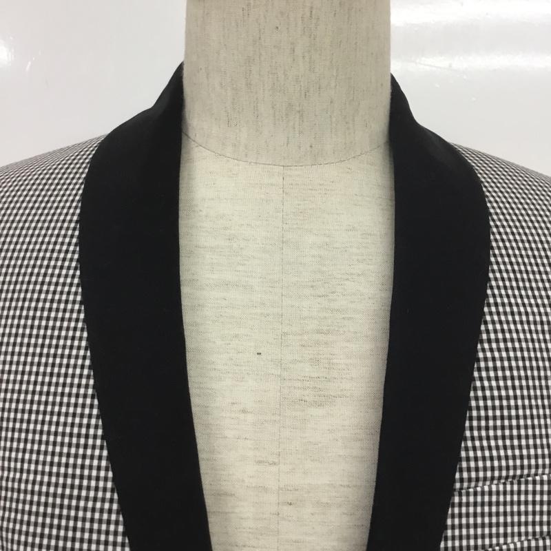 ザラメン ZARA MAN ジャケット、上着 ジャケット、ブレザー 4241 618 064 46 チェック 黒 / ブラック / X 白 / ホワイト /  メンズ USED 古着 中古 10069820