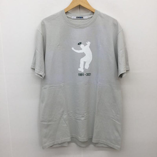 ユニオン UNION Tシャツ 半袖 UNION LA 30周年 30th 後染め加工 Tee 3 プリント 灰 / グレー /  メンズ USED 古着 中古 10069828