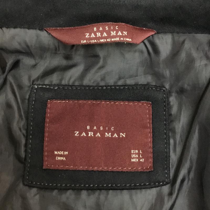 ザラメン ZARA MAN ジャケット、上着 ジャケット、ブレザー 0706 217 800 L 無地 黒 / ブラック /  メンズ USED 古着 中古 10069901