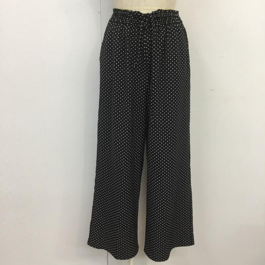 ローリーズファーム LOWRYS FARM ボトムス ボトムス LF518003TK ワイドパンツ FREE ドット 黒 / ブラック / X 白 / ホワイト /  レディース USED 古着 中古 10069985