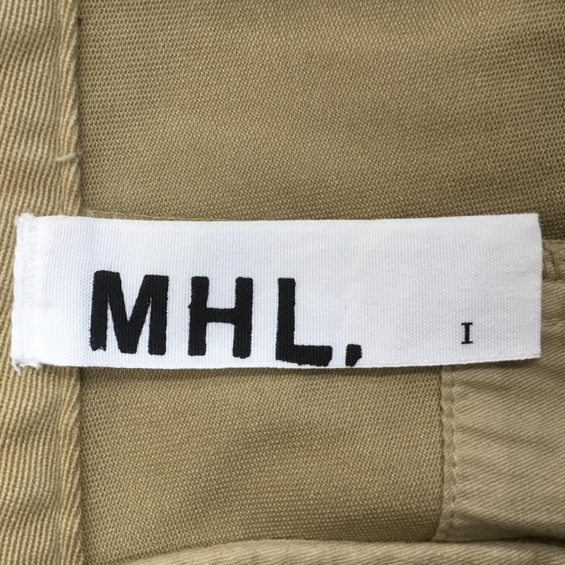 エムエイチエル MHL. スカート ひざ丈スカート 1 無地 カーキ / カーキ /  レディース USED 古着 中古 10070005