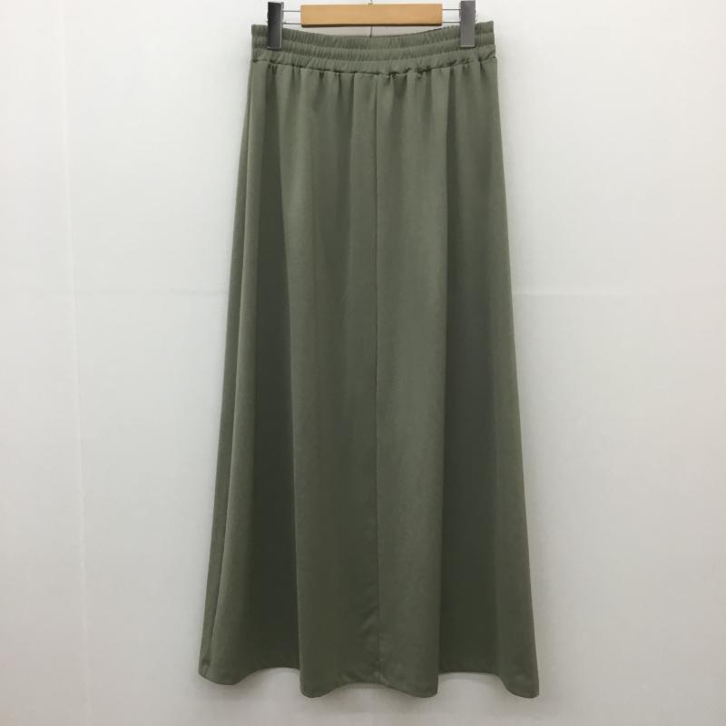 ニコアンド niko and... スカート ロングスカート 3 無地 薄緑 / ライトグリーン /  レディース USED 古着 中古 10070015