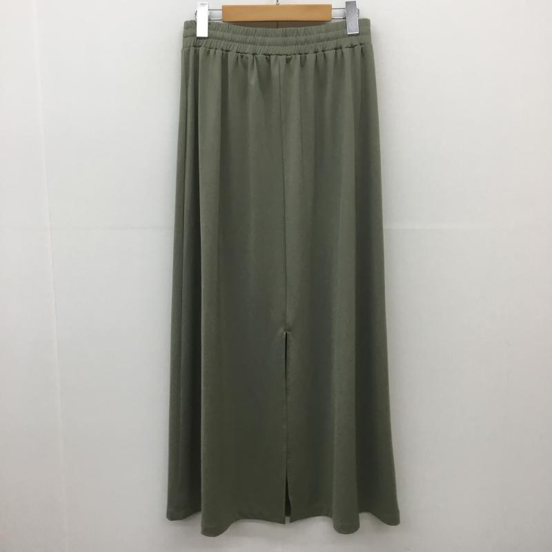 ニコアンド niko and... スカート ロングスカート 3 無地 薄緑 / ライトグリーン /  レディース USED 古着 中古 10070015