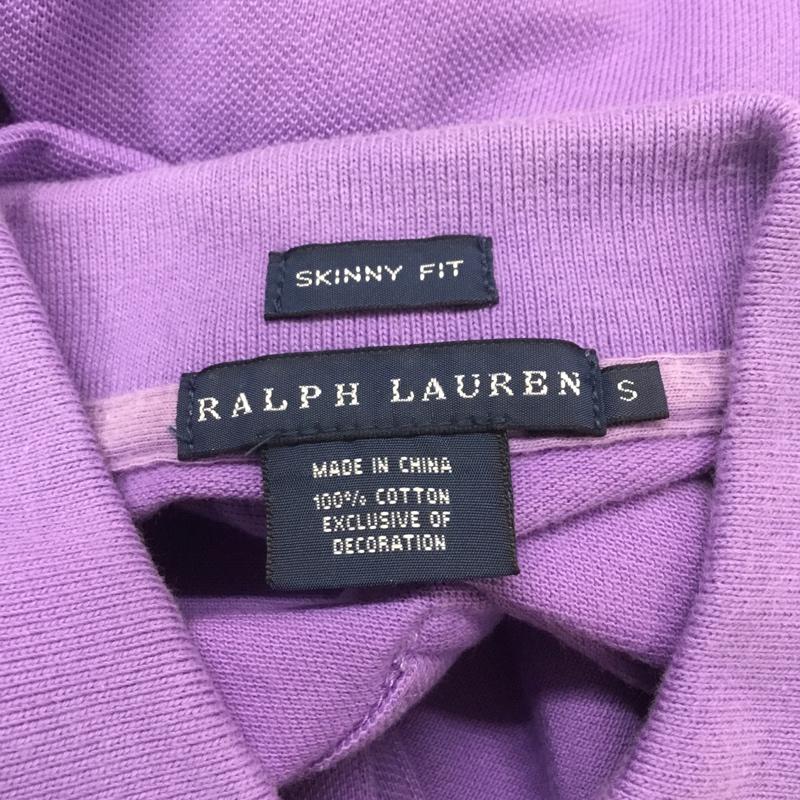 ラルフローレン RALPHLAUREN ポロシャツ 半袖 スキニーフィット S ワンポイント 紫 / パープル /  レディース USED 古着 中古 10070039