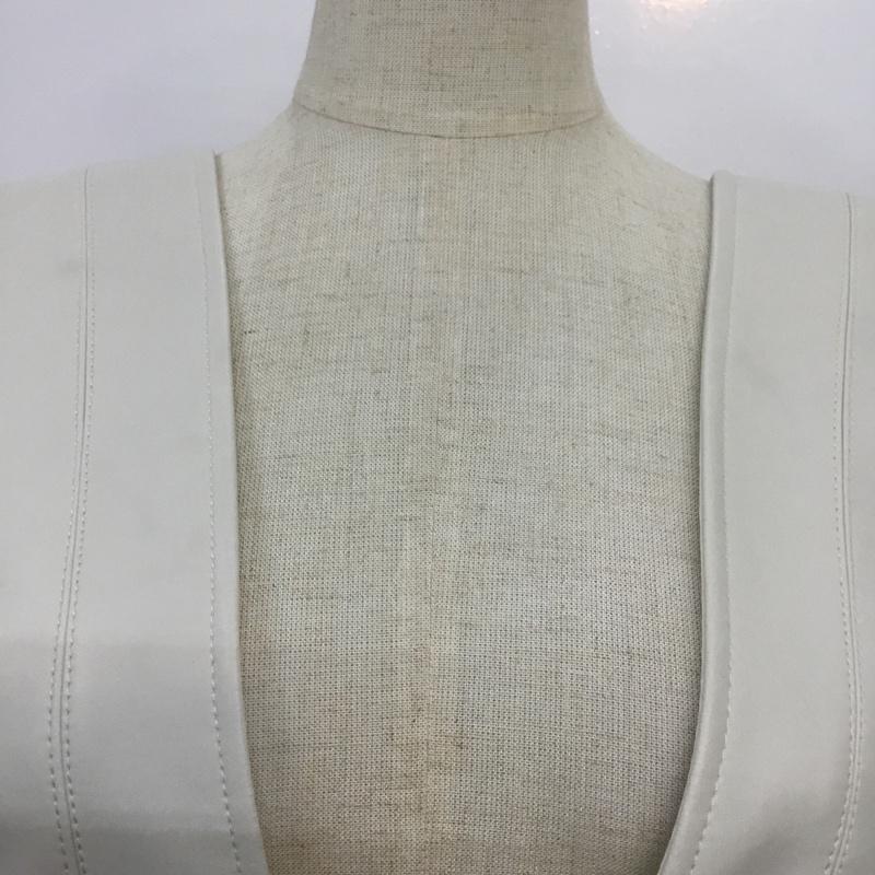 マウジー MOUSSY ワンピース ロングスカート 010DA730-6930 F/LEATHER SUSPENDER フェイクレザー 1 無地 アイボリー / アイボリー /  レディース USED 古着 中古 10070105