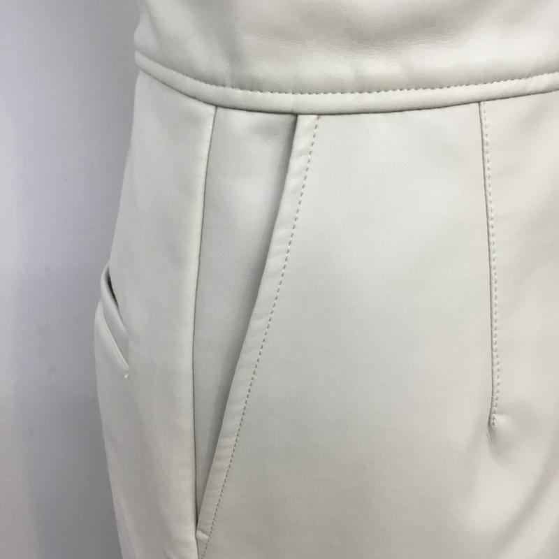 マウジー MOUSSY ワンピース ロングスカート 010DA730-6930 F/LEATHER SUSPENDER フェイクレザー 1 無地 アイボリー / アイボリー /  レディース USED 古着 中古 10070105