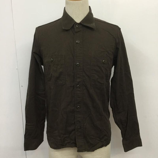 テンダーロイン TENDERLOIN シャツ、ブラウス 長袖 コットン 胸ポケット XS 無地 ダークブラウン / ダークブラウン /  メンズ USED 古着 中古 10070110