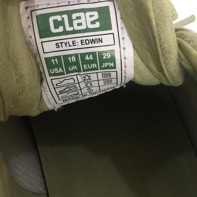 クレー CLAE スニーカー スニーカー EDWIN 29cm 29.0cm ロゴ、文字 カーキ / カーキ / X 白 / ホワイト /  メンズ USED 古着 中古 10070160