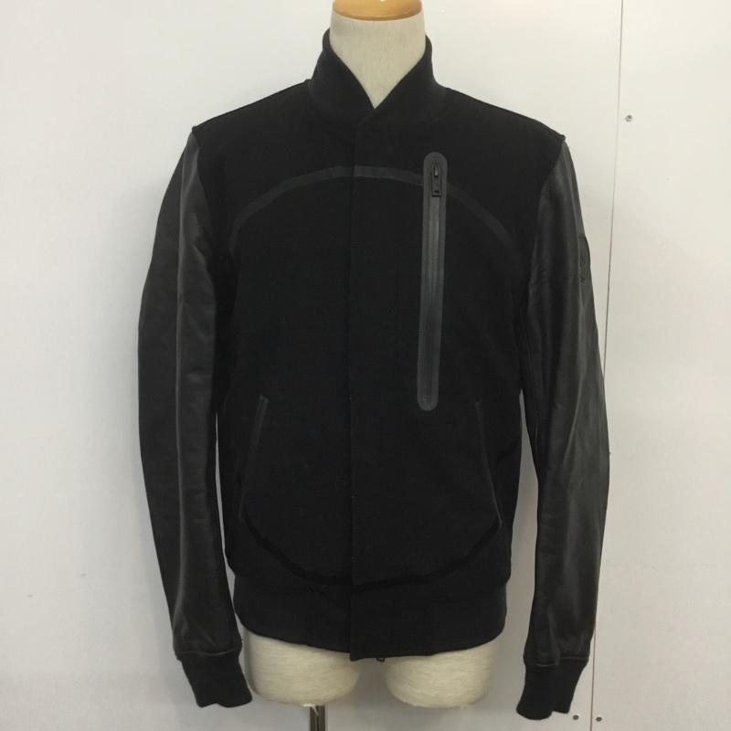 ナイキ NIKE ジャケット、上着 ジャンパー、ブルゾン 857500-010 DSTRYR JKT デストロイヤー レザースリーブ M 無地 黒 / ブラック /  メンズ USED 古着 中古 10070337