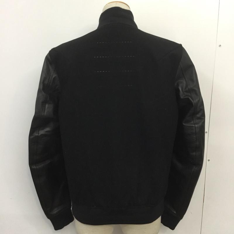 ナイキ NIKE ジャケット、上着 ジャンパー、ブルゾン 857500-010 DSTRYR JKT デストロイヤー レザースリーブ M 無地 黒 / ブラック /  メンズ USED 古着 中古 10070337