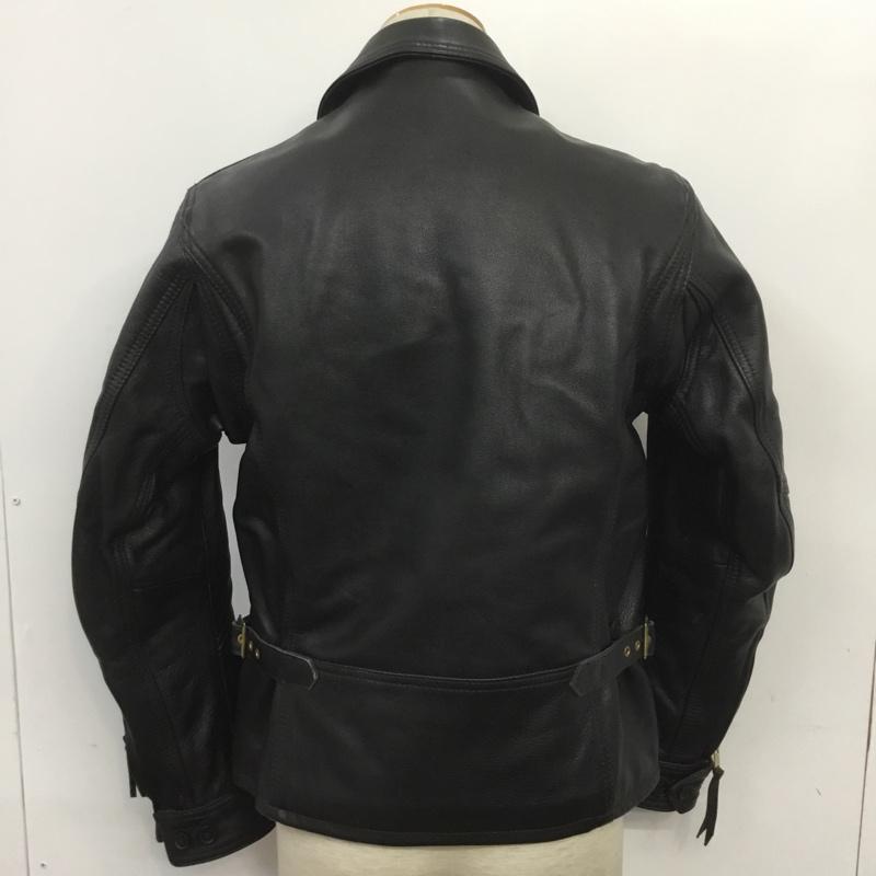 アヴィレックス AVIREX ジャケット、上着 レザージャケット 2191002 山羊革 M 無地 黒 / ブラック /  メンズ USED 古着 中古 10070363