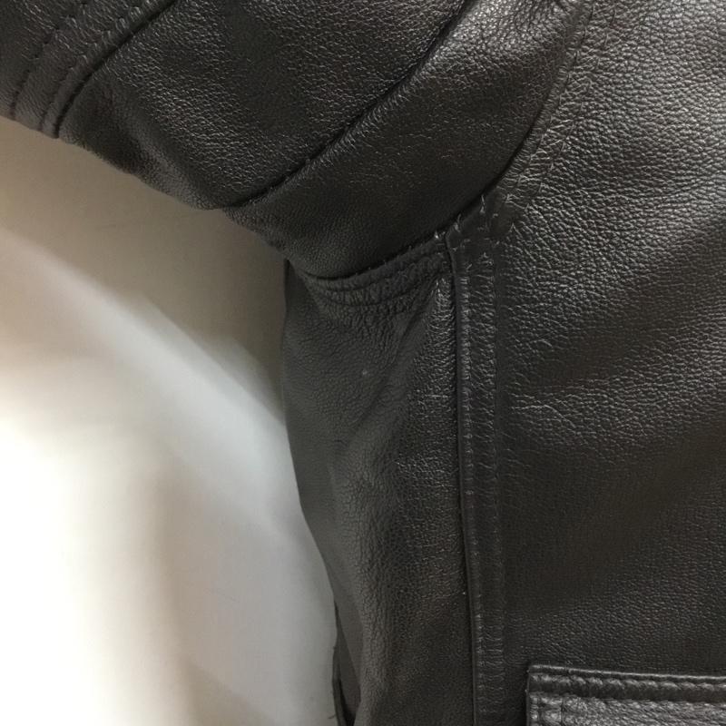 アヴィレックス AVIREX ジャケット、上着 レザージャケット 2191002 山羊革 M 無地 黒 / ブラック /  メンズ USED 古着 中古 10070363