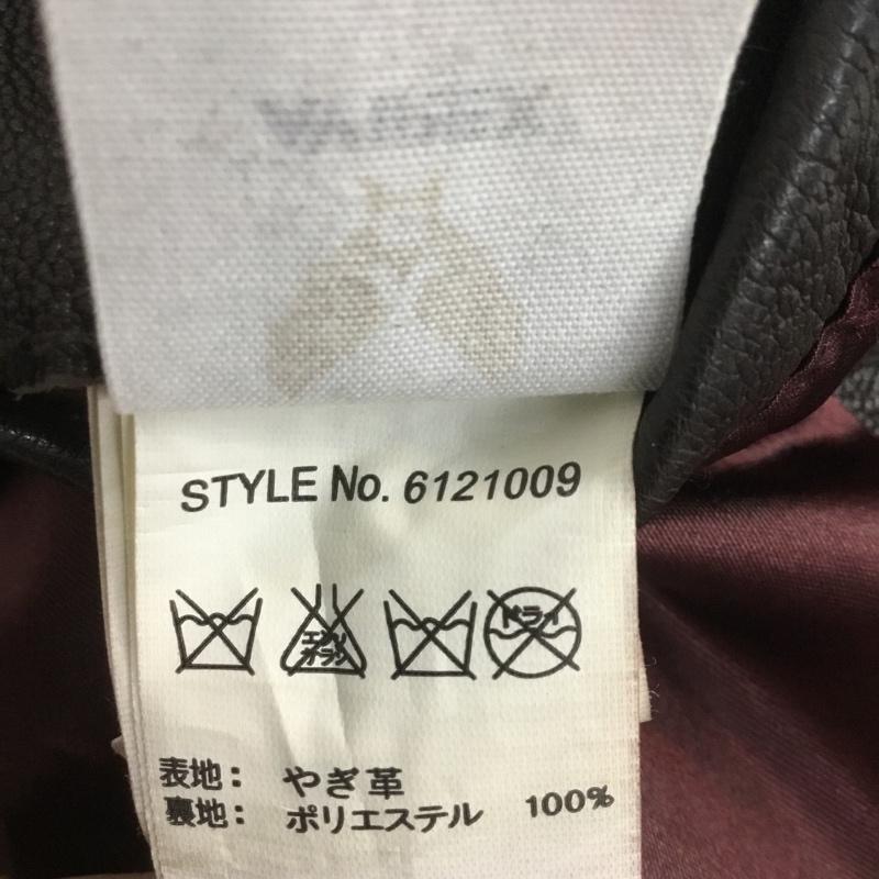アヴィレックス AVIREX ジャケット、上着 レザージャケット 6121009 プリント ライダース M ロゴ、文字 ダークブラウン / ダークブラウン /  メンズ USED 古着 中古 10070372