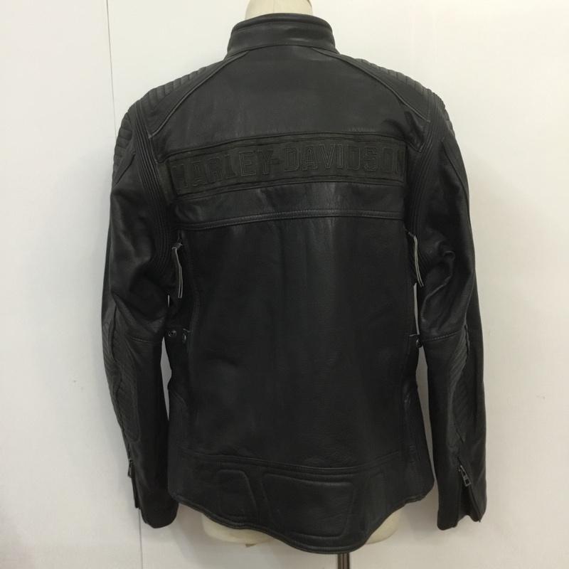 ハーレーダビッドソン Harley-Davidson ジャケット、上着 レザージャケット GDC-59363 ASYLUM L ロゴ、文字 黒 / ブラック /  メンズ USED 古着 中古 10070378