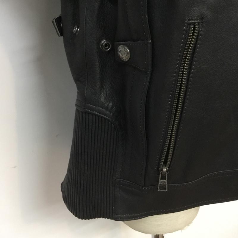 ハーレーダビッドソン Harley-Davidson ジャケット、上着 レザージャケット GDC-59363 ASYLUM L ロゴ、文字 黒 / ブラック /  メンズ USED 古着 中古 10070378