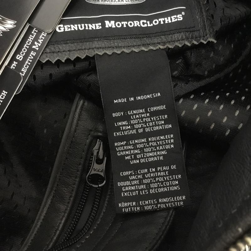 ハーレーダビッドソン Harley-Davidson ジャケット、上着 レザージャケット GDC-59363 ASYLUM L ロゴ、文字 黒 / ブラック /  メンズ USED 古着 中古 10070378