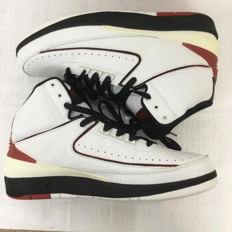 ナイキ NIKE スニーカー スニーカー 308308-161 AIR JORDAN 2 RETRO エアジョーダン 28.5cm 箱有 28.5cm ロゴ、文字 白 / ホワイト / X 黒 / ブラック / X えんじ / ワインレッド /  メンズ USED 古着 中古 10070433