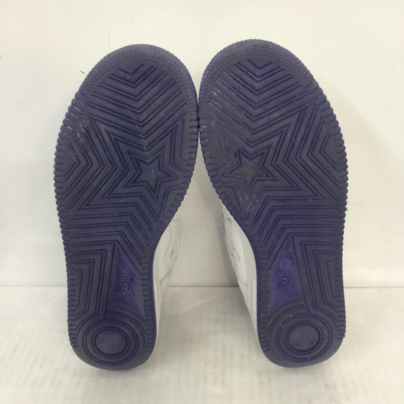 アベイシングエイプ A BATHING APE スニーカー スニーカー FS-01 BAPE STA 28cm 箱有 28.0cm ロゴ、文字 白 / ホワイト / X 紫 / パープル /  メンズ USED 古着 中古 10070434