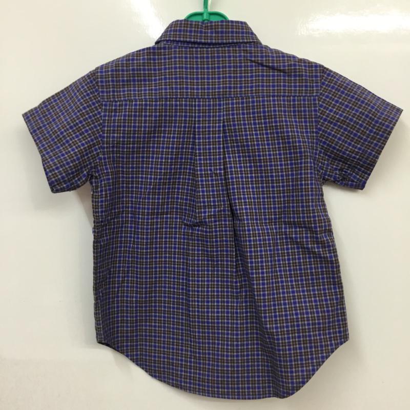 ラルフローレン RALPHLAUREN シャツ、ブラウス 半袖 キッズ 90cm ボタンダウン チェック 90cm ワンポイント 紺 / ネイビー / X 白 / ホワイト / X 黒 / ブラック / X 黄 / イエロー / X 赤 / レッド /  ボーイズ USED 古着 中古 10070513