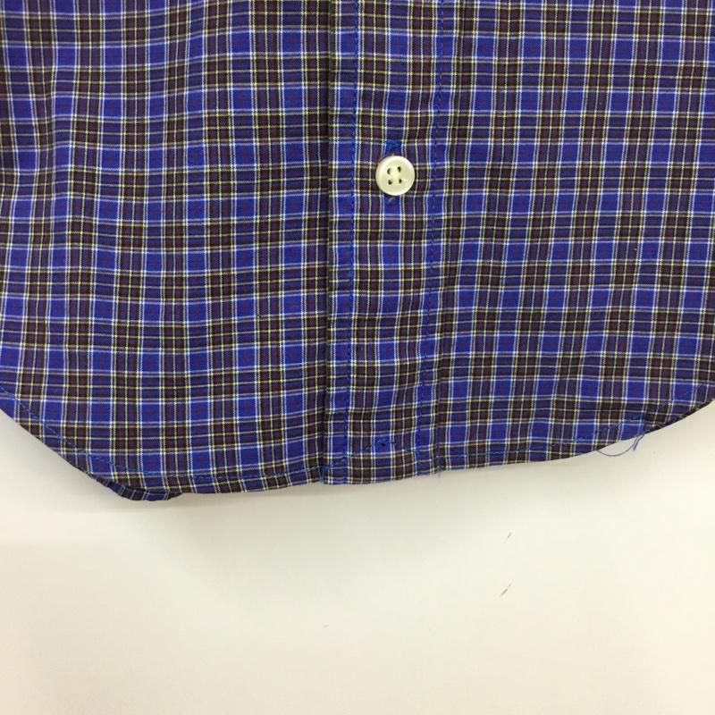 ラルフローレン RALPHLAUREN シャツ、ブラウス 半袖 キッズ 90cm ボタンダウン チェック 90cm ワンポイント 紺 / ネイビー / X 白 / ホワイト / X 黒 / ブラック / X 黄 / イエロー / X 赤 / レッド /  ボーイズ USED 古着 中古 10070513