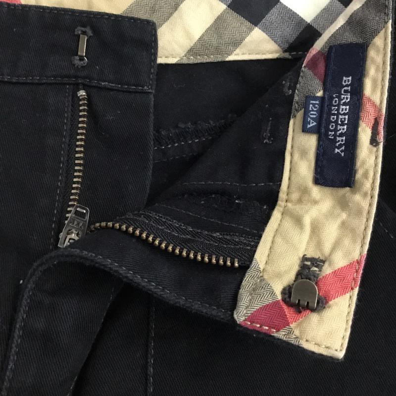 バーバリーロンドン Burberry London パンツ ショートパンツ キッズ 120cm ハーフパンツ 120cm ワンポイント 黒 / ブラック /  ボーイズ USED 古着 中古 10070534