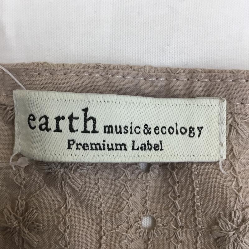 アースミュージックアンドエコロジー earth music&ecology カットソー 半袖 タグ付 FREE  ベージュ / ベージュ /  レディース USED 古着 中古 10070693
