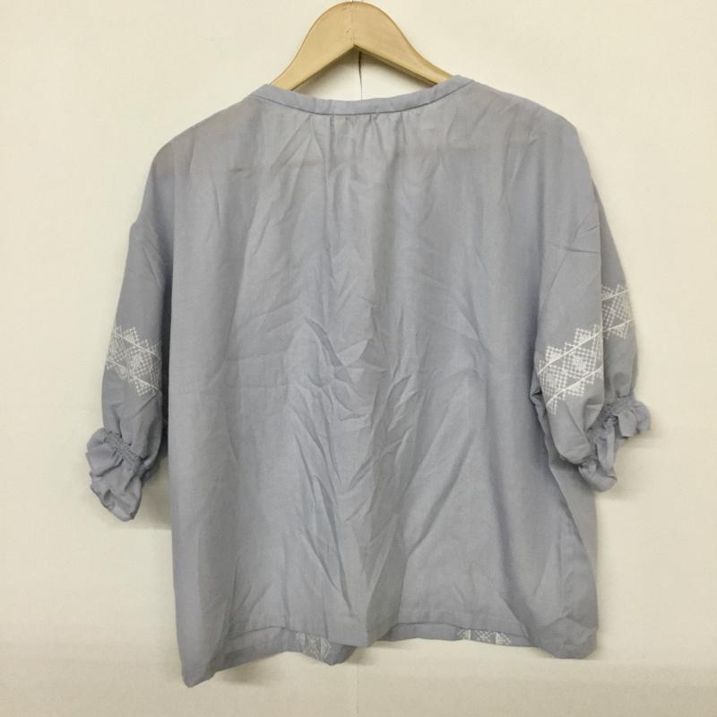 アースミュージックアンドエコロジー earth music&ecology カットソー 半袖 FREE  水色 / ライトブルー /  レディース USED 古着 中古 10070701