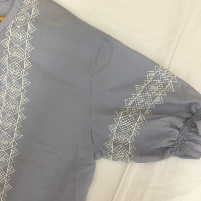 アースミュージックアンドエコロジー earth music&ecology カットソー 半袖 FREE  水色 / ライトブルー /  レディース USED 古着 中古 10070701