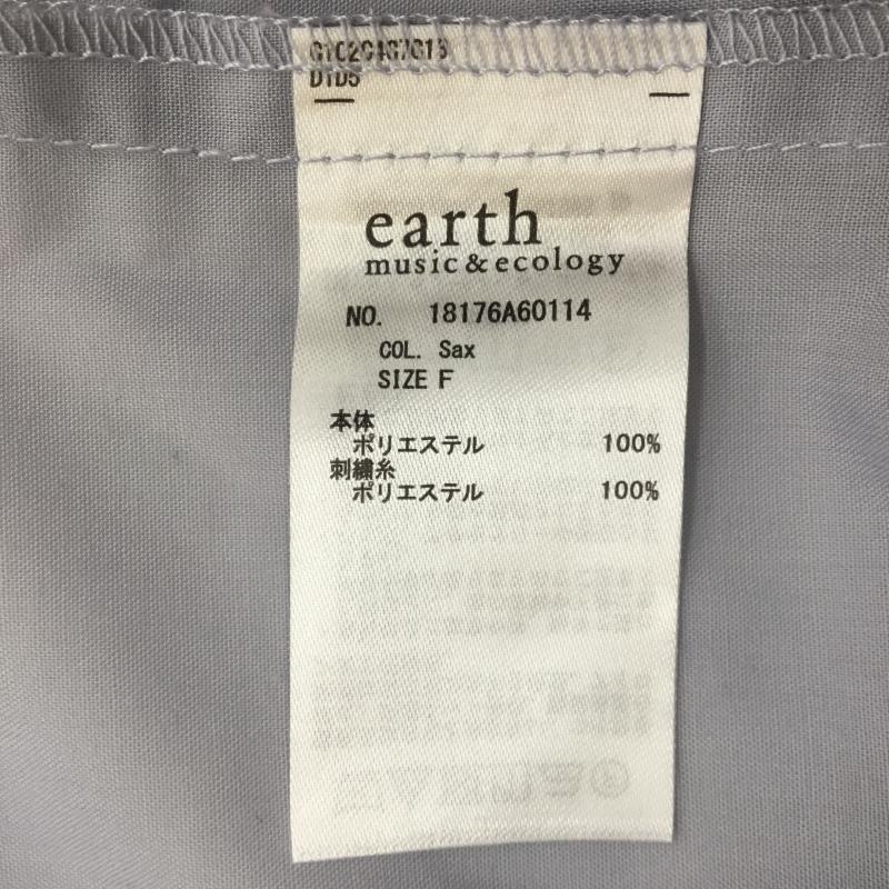 アースミュージックアンドエコロジー earth music&ecology カットソー 半袖 FREE  水色 / ライトブルー /  レディース USED 古着 中古 10070701