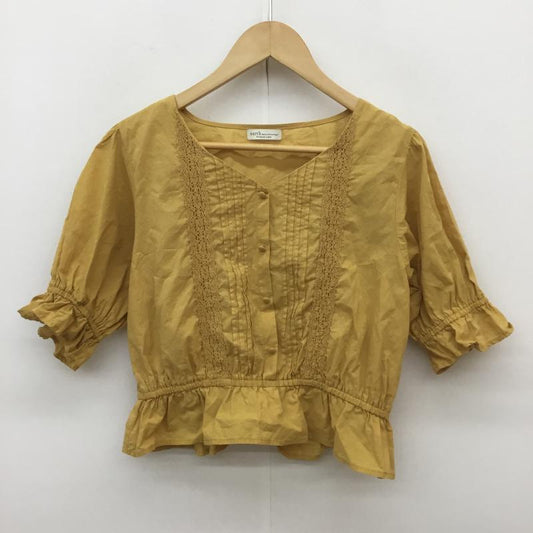 アースミュージックアンドエコロジー earth music&ecology カットソー 半袖 FREE  黄 / イエロー /  レディース USED 古着 中古 10070702