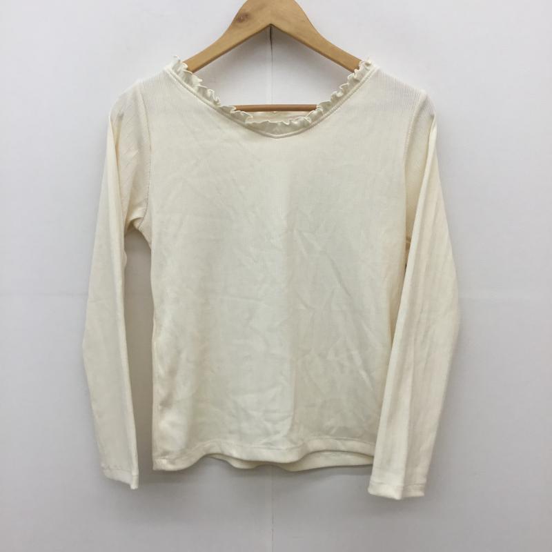 マジェスティックレゴン MAJESTIC LEGON カットソー 長袖 M 無地 アイボリー / アイボリー /  レディース USED 古着 中古 10070705