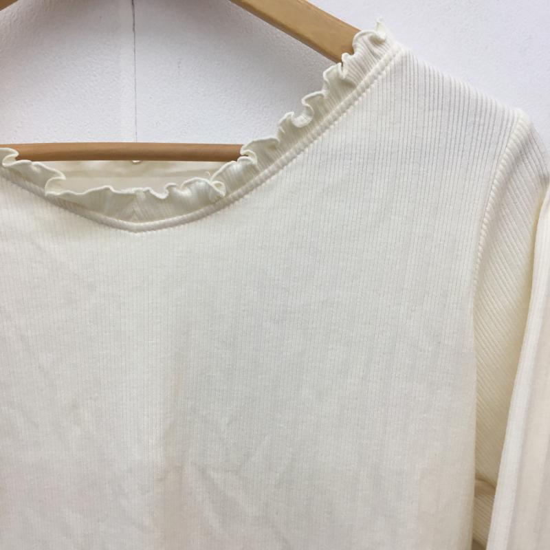 マジェスティックレゴン MAJESTIC LEGON カットソー 長袖 M 無地 アイボリー / アイボリー /  レディース USED 古着 中古 10070705