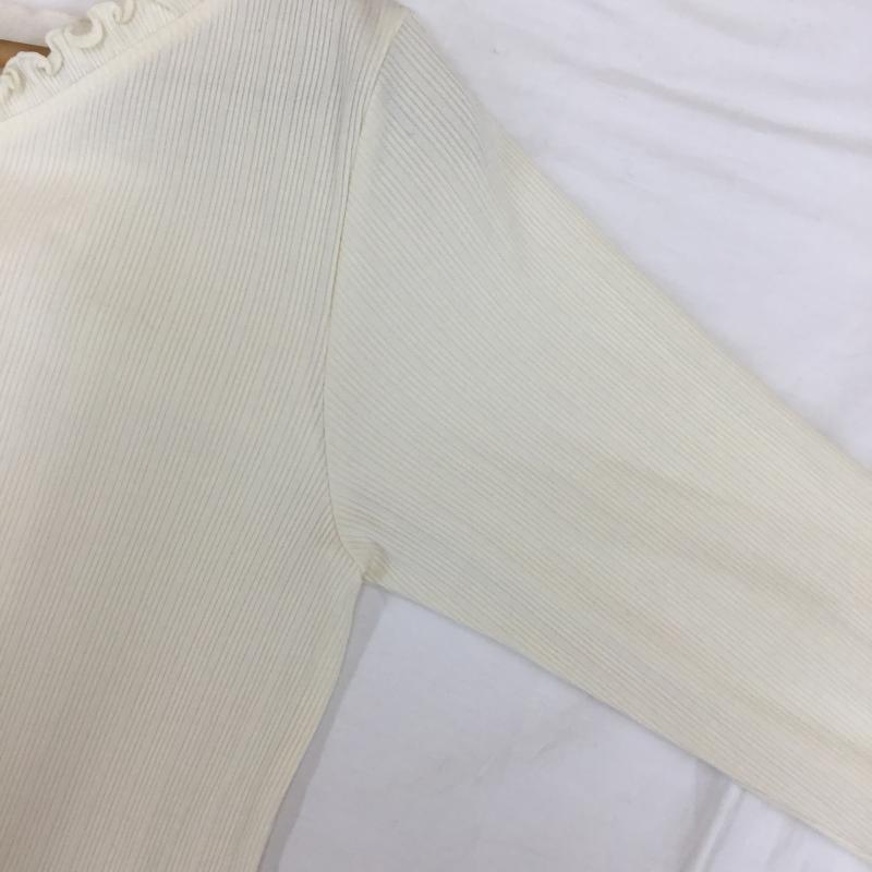 マジェスティックレゴン MAJESTIC LEGON カットソー 長袖 M 無地 アイボリー / アイボリー /  レディース USED 古着 中古 10070705