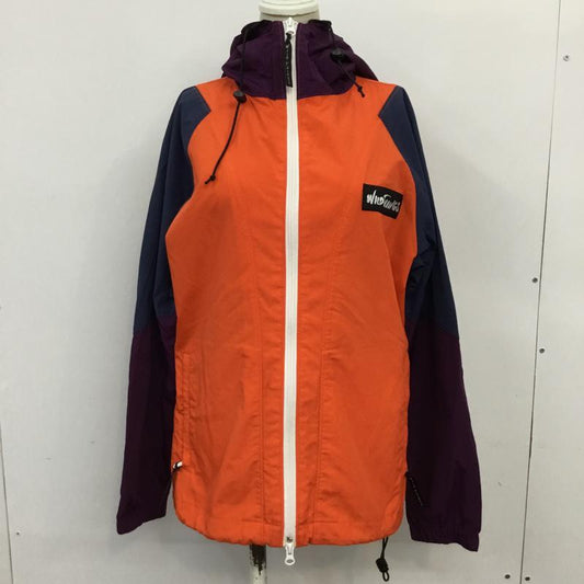 ワイルドシングス WILD THINGS ジャケット、上着 ジャケット、ブレザー OT-2440SR ナイロン M ロゴ、文字 橙 / オレンジ / X 紫 / パープル / X 紺 / ネイビー /  レディース USED 古着 中古 10070773