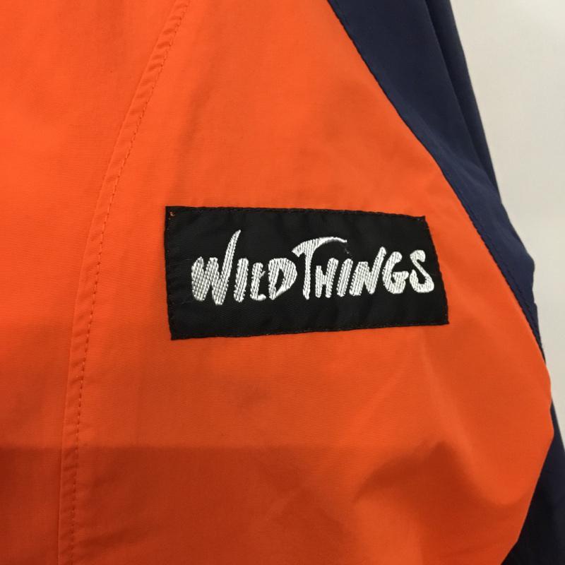 ワイルドシングス WILD THINGS ジャケット、上着 ジャケット、ブレザー OT-2440SR ナイロン M ロゴ、文字 橙 / オレンジ / X 紫 / パープル / X 紺 / ネイビー /  レディース USED 古着 中古 10070773
