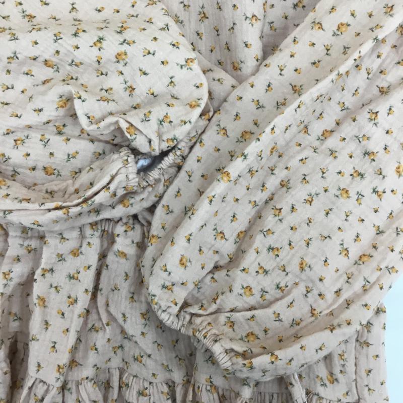 ユーズドクロージング used clothes ワンピース ひざ丈スカート Treat Urself トリートユアセルフ 花柄 ベージュ / ベージュ /  レディース USED 古着 中古 10070860