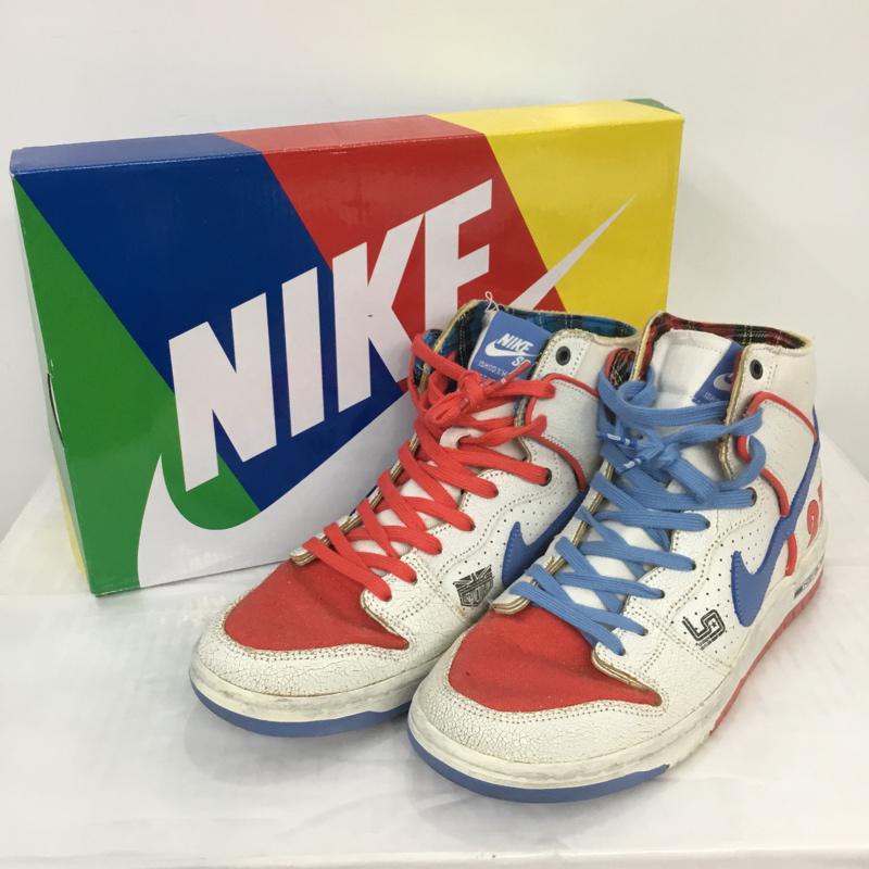 ナイキ NIKE スニーカー スニーカー DH7683-100 SB DUNK HIGH PRO DECON QS 27.5cm 箱有 27.5cm ロゴ、文字 白 / ホワイト / X 赤 / レッド / X 水色 / ライトブルー /  メンズ USED 古着 中古 10070879