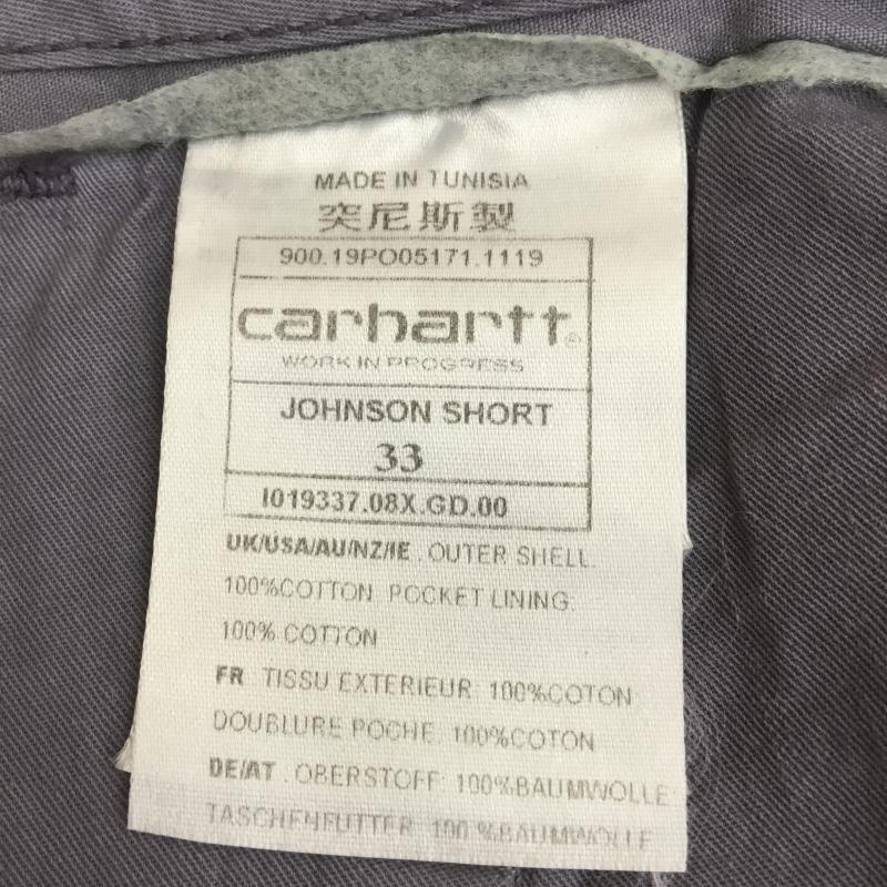 カーハート ダブリューアイピー Carhartt WIP パンツ ショートパンツ JOHNSON SHORT タグ付 33インチ ワンポイント メンズ USED 古着 中古 10070945
