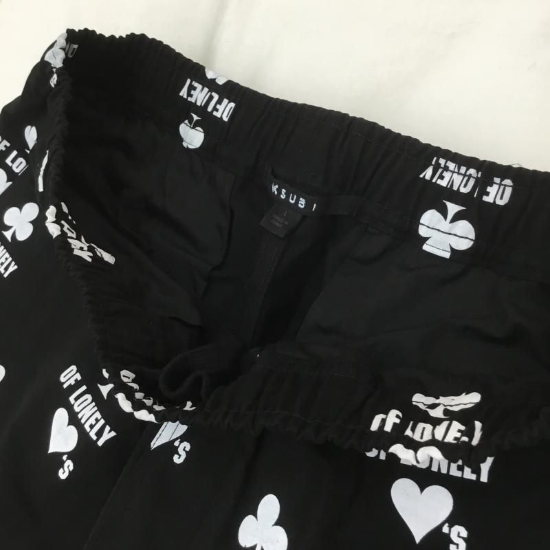スビ KSUBI パンツ ショートパンツ Klub of Hearts Shorts タグ付 L 黒 / ブラック /  メンズ USED 古着 中古 10070949