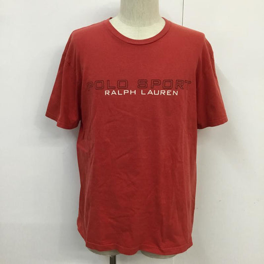 ポロスポーツラルフローレン POLOSPORT Tシャツ 半袖 クルーネック L ロゴ、文字 赤 / レッド /  メンズ USED 古着 中古 10070977