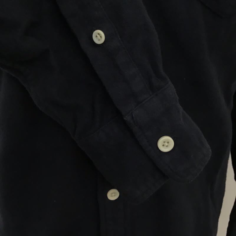 ロットワイラー ROTTWEILER シャツ、ブラウス 長袖 RTW15A-2011 コットンネル S 無地 紺 / ネイビー /  メンズ USED 古着 中古 10071034