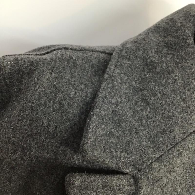サタデーズサーフニューヨークシティー SATURDAYS SURF NYC コート ピーコート ULYSSES PEACOAT L 無地 灰 / グレー / X 黒 / ブラック /  メンズ USED 古着 中古 10071058