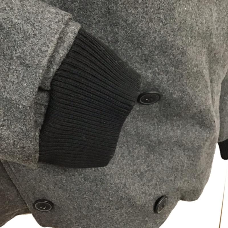 サタデーズサーフニューヨークシティー SATURDAYS SURF NYC コート ピーコート ULYSSES PEACOAT L 無地 灰 / グレー / X 黒 / ブラック /  メンズ USED 古着 中古 10071058