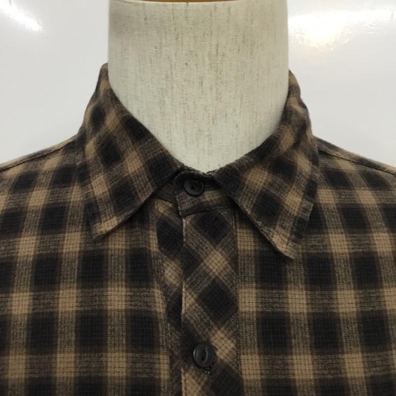 サブサエティ Subciety シャツ、ブラウス 長袖 SBF9143 チェック 胸ポケット M チェック 黒 / ブラック / X 茶 / ブラウン /  メンズ USED 古着 中古 10071064