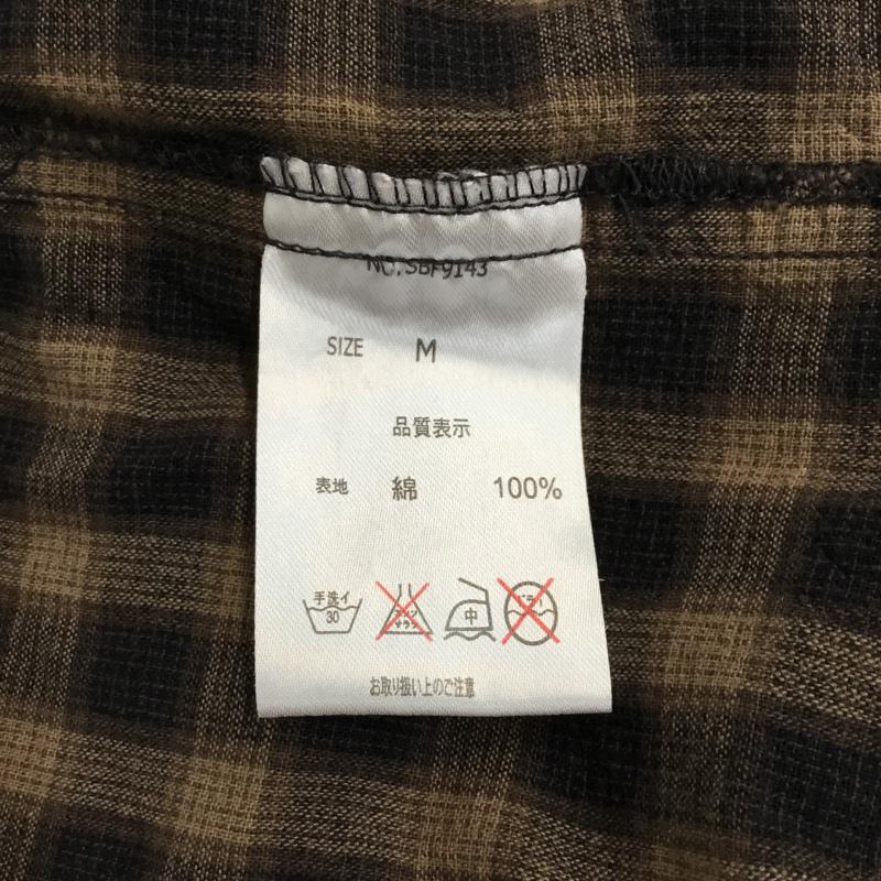 サブサエティ Subciety シャツ、ブラウス 長袖 SBF9143 チェック 胸ポケット M チェック 黒 / ブラック / X 茶 / ブラウン /  メンズ USED 古着 中古 10071064