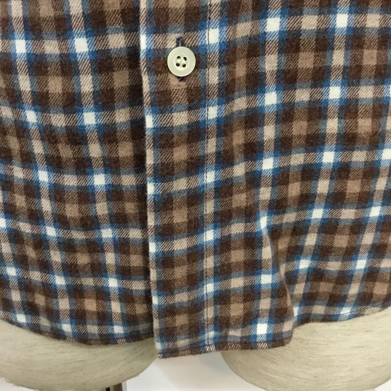 エヌハリウッド N.HOOLYWOOD シャツ、ブラウス 長袖 152-SH06 ボタンダウン 40 チェック 青 / ブルー / X 茶 / ブラウン / X 白 / ホワイト / X 水色 / ライトブルー /  メンズ USED 古着 中古 10071069