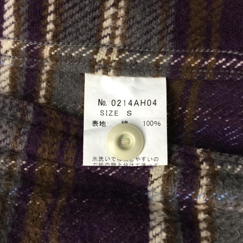 ヒステリックグラマー HYSTERIC GLAMOUR シャツ、ブラウス 長袖 0214AH04 シャツジャケット S チェック 紫 / パープル / X 灰 / グレー / X 白 / ホワイト / X 茶 / ブラウン /  メンズ USED 古着 中古 10071070