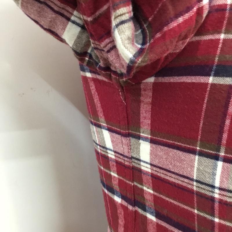 ベイフロー BAYFLOW シャツ、ブラウス 長袖 BW1411NM16 2 チェック えんじ / ワインレッド / X 白 / ホワイト / X 紺 / ネイビー / X ベージュ / ベージュ /  メンズ USED 古着 中古 10071073