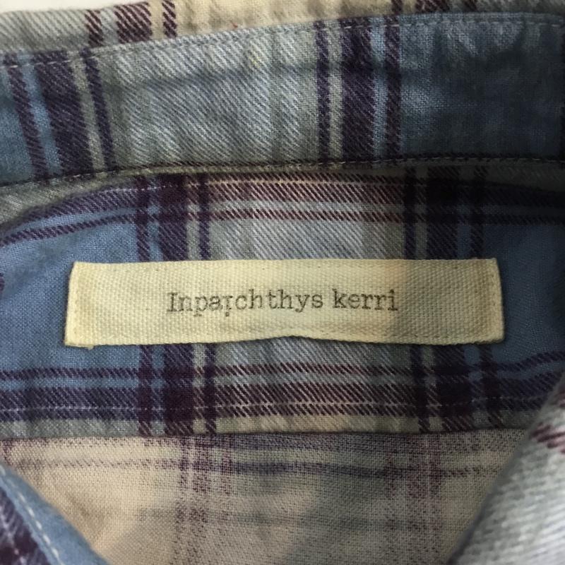 インパクティスケリー Inpaichthys kerri シャツ、ブラウス 長袖 0509546 ワークシャツ S チェック 白 / ホワイト / X 紺 / ネイビー / X 水色 / ライトブルー /  メンズ USED 古着 中古 10071078