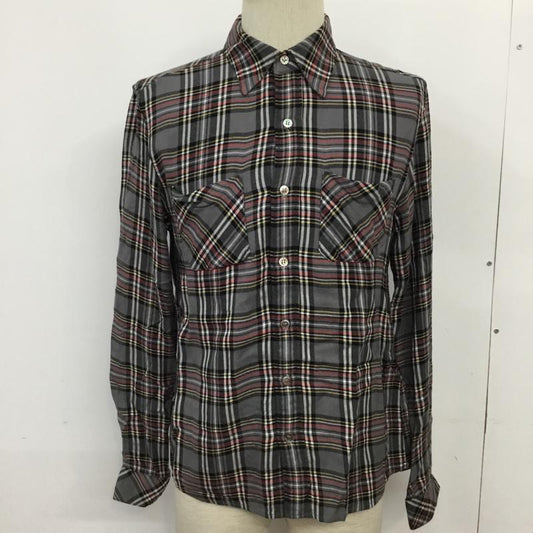 ロンハーマンヴィンテージ R.H. Vintage シャツ、ブラウス 長袖 112070140 レーヨン S チェック 灰 / グレー / X 黒 / ブラック / X ダークグレー / ダークグレー / X 黄 / イエロー / X 赤 / レッド /  メンズ USED 古着 中古 10071079
